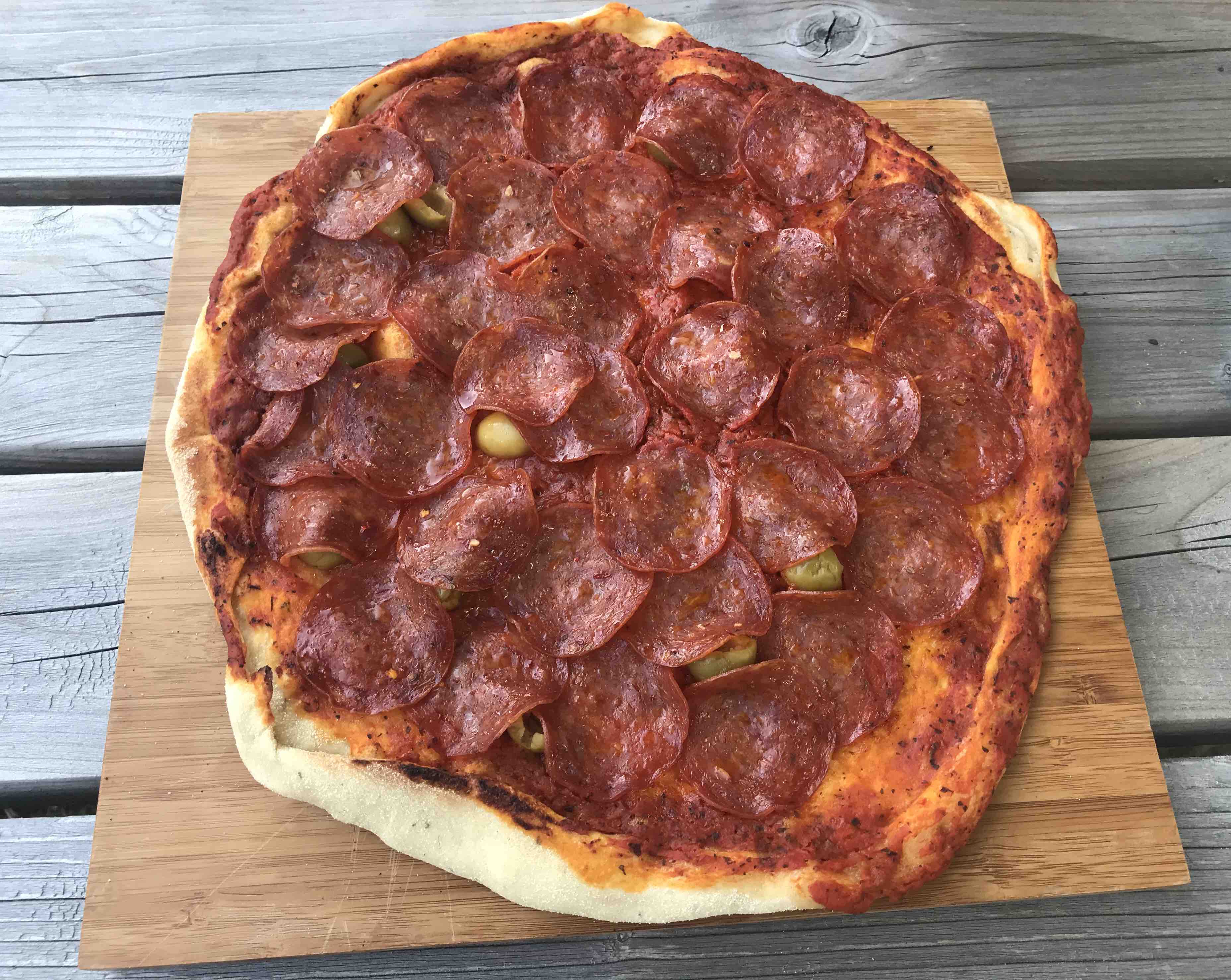 Pepperoni senza formaggio.
